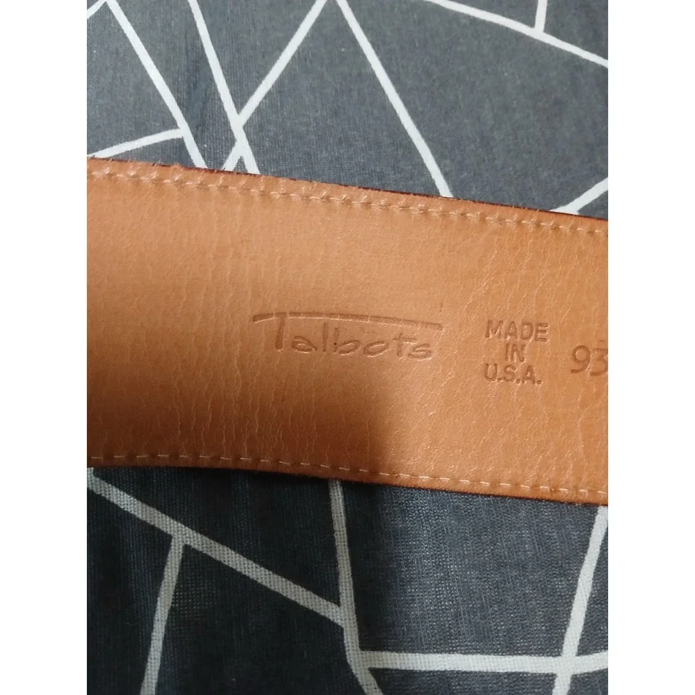 VTG 90s Talbots Burgundy Genuine Suede Wide Waist Belt Made in USA Vintage Med